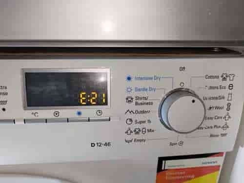 出現故障碼E21，摩打碳刷需要更換💥Siemens西門子二合一洗衣乾衣機 WD12D460HK/08