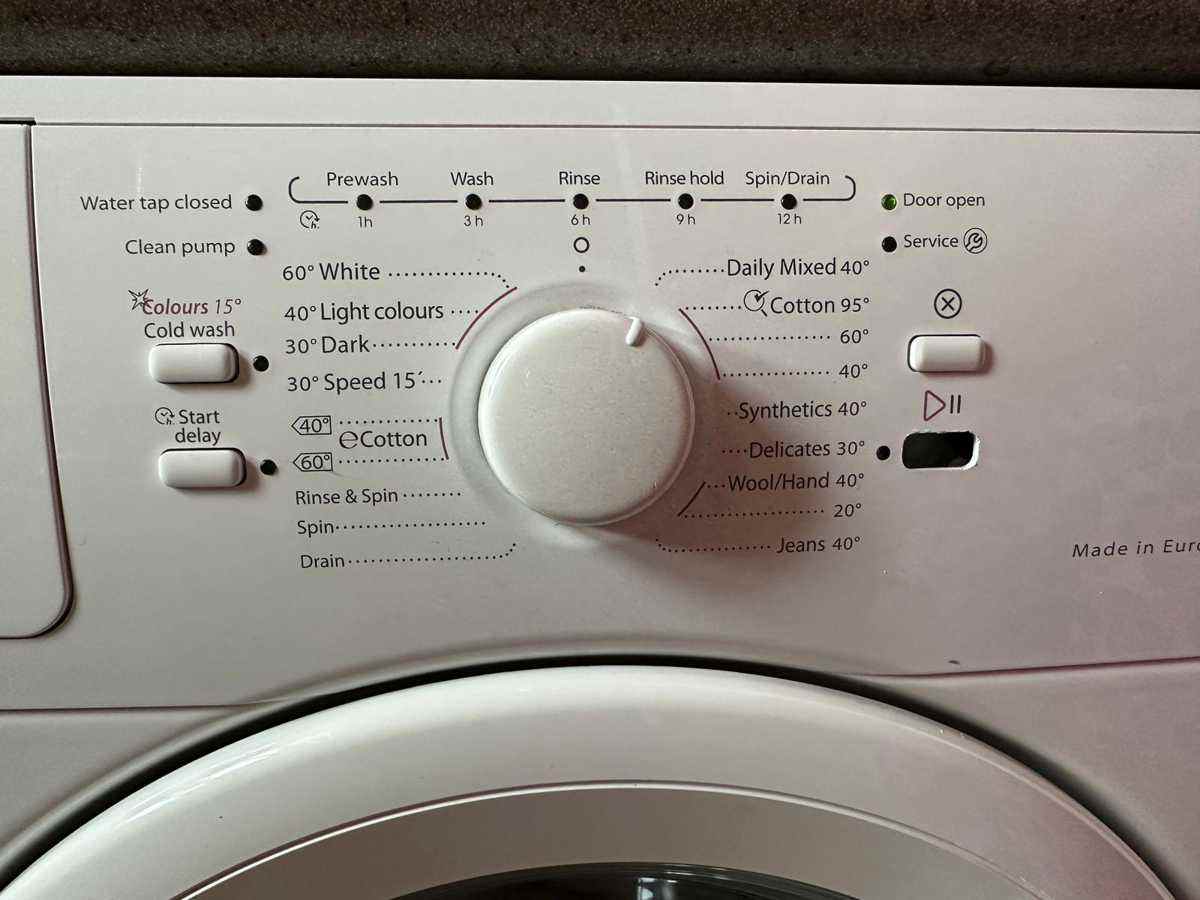開始按鈕凹陷⚙️Whirlpool惠而浦前置式洗衣機 AWC7085A