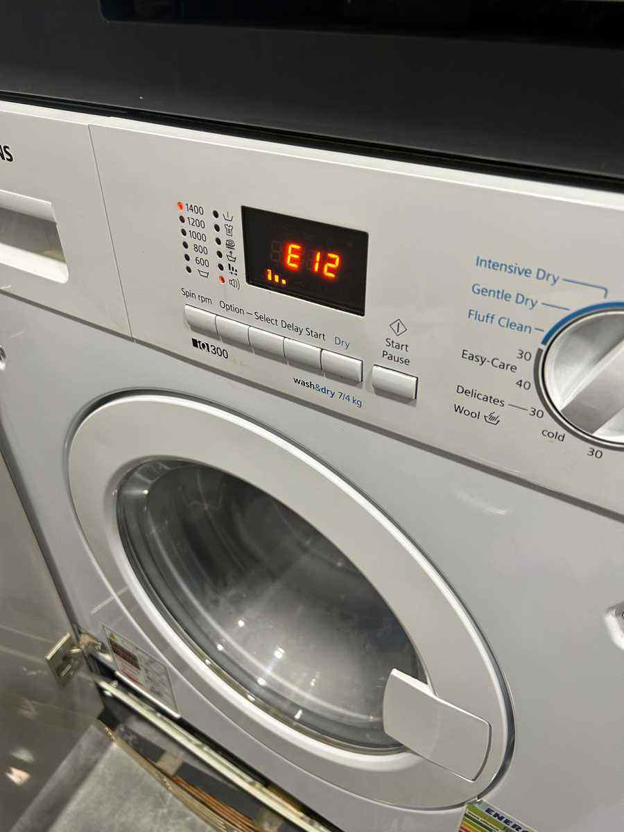 出現故障碼E12🔧Siemens西門子二合一洗衣乾衣機 WK14D321HK/07