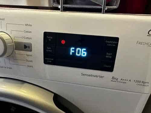 出現故障碼F06，不停發出塔塔聲🔒Whirlpool惠而浦前置式洗衣機 CFCR80221