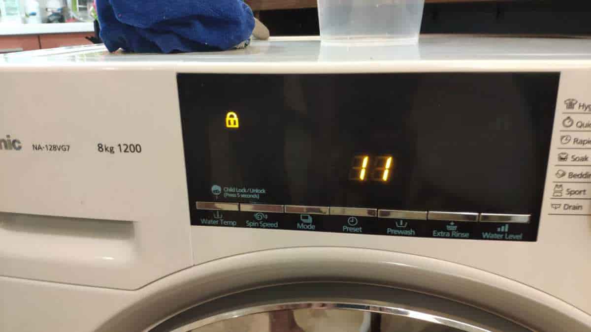 出現故障碼U11😵Panasonic樂聲牌前置式洗衣機 NA128VG7