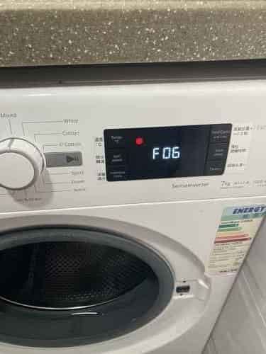 出現故障碼F06🛠️Whirlpool惠而浦前置式洗衣機 FFCR70120