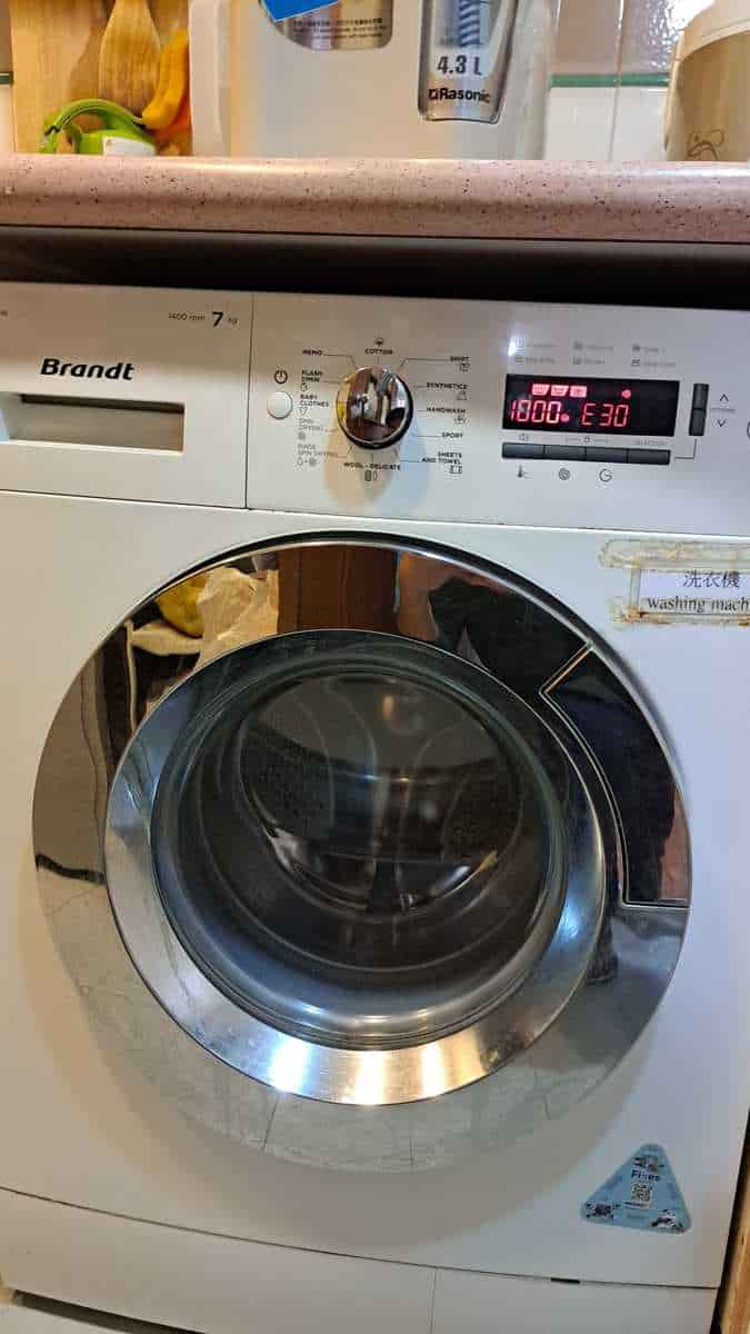 出現故障碼E30🔓Brandt白朗牌前置式洗衣機 BWF5714A