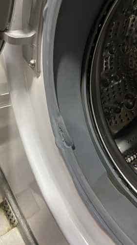 門膠邊破損水漏如瀑布🌊LG前置式洗衣機 WF1208C4W