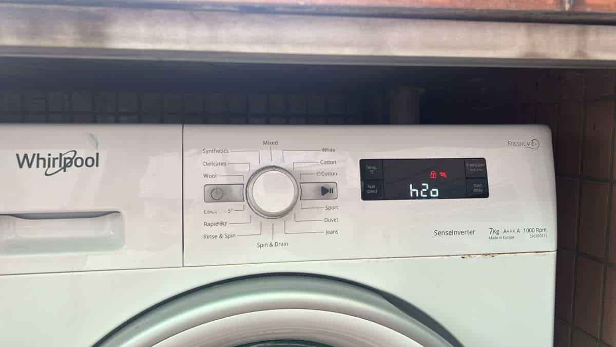 出現故障碼H2O，入水問題😱Whirlpool惠而浦前置式洗衣機 CFCR70111