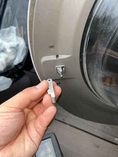 門勾斷裂，門鎖掣損壞😢LG前置式洗衣機 WF1207C4W