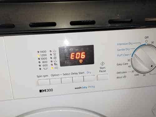 出現故障碼E06🛠Siemens西門子前置式洗衣機 WK14D321HK/07
