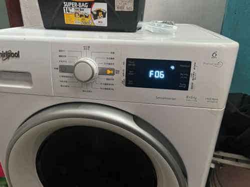 出現故障碼F06，門鎖問題🔧Whirlpool惠而浦前置式洗衣機 WFCR86430
