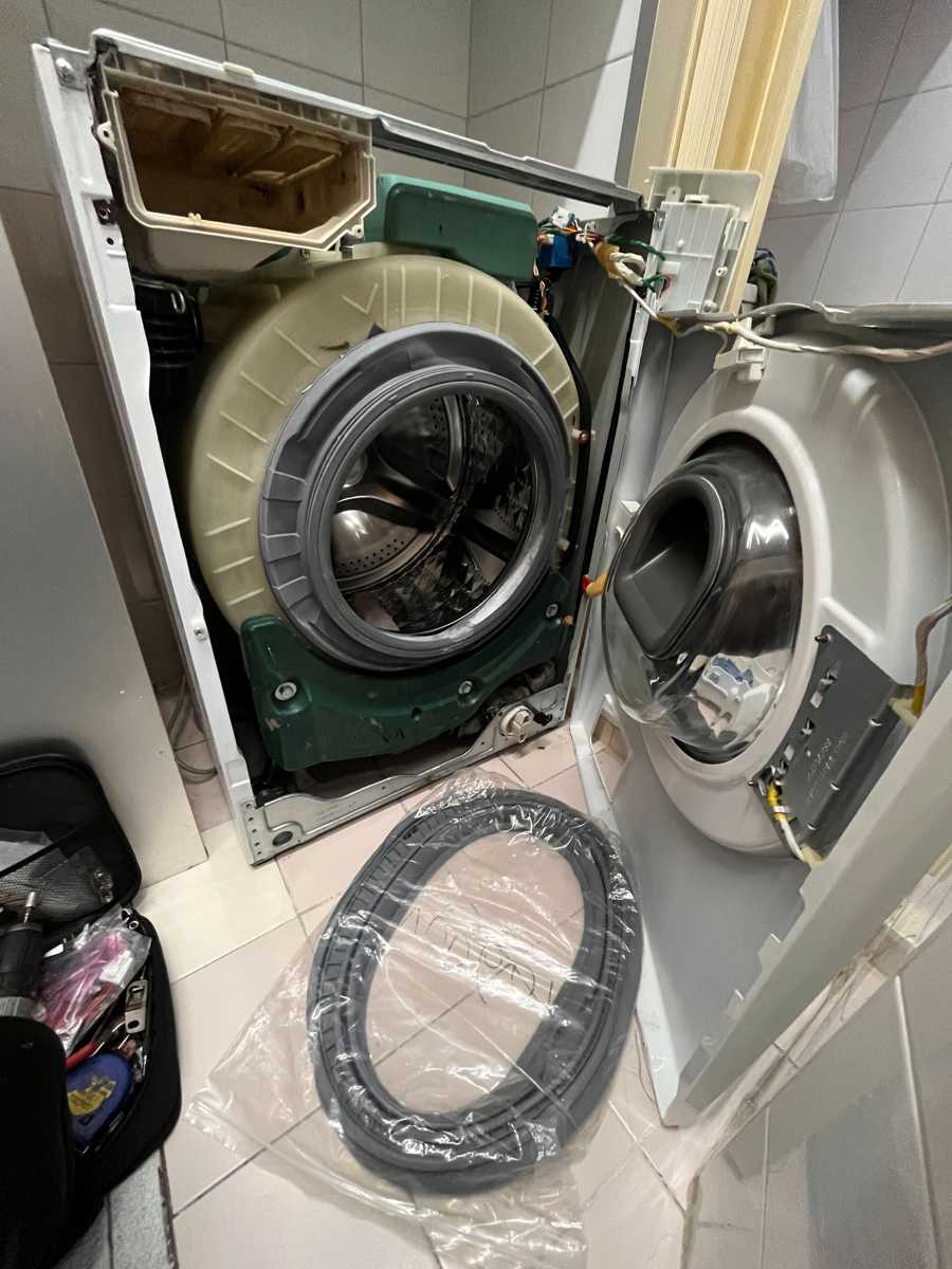 更換機門防水膠邊⚙️Samsung三星前置式洗衣機 WW80K5210VW/SH
