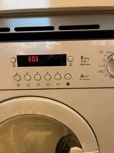 出現故障碼E03🌀Rosieres二合一洗衣乾衣機 RILS14853DNS