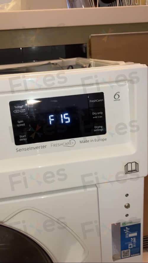 惠而浦WFCI系列洗衣機烘乾5分鐘就停？維修師傅這樣解決F15故障 ⚡