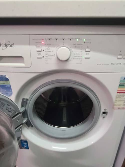 著Clean Pump燈異常🔍Whirlpool惠而浦前置式洗衣機 AWC7120A