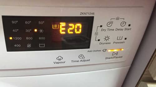 出現故障碼E20😵‍💫Zanussi金章牌二合一洗衣乾衣機 ZKN71246