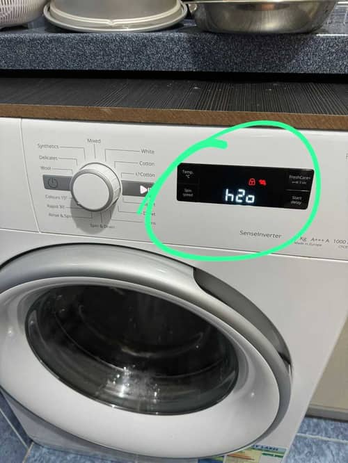 出現故障碼h2o，入水掣問題😱Whirlpool惠而浦前置式洗衣機 CFCR70111