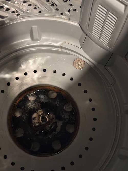 異響再起？這部Fortress FJW系列洗衣機底盤與排水管竟各藏一枚銀仔 🧐