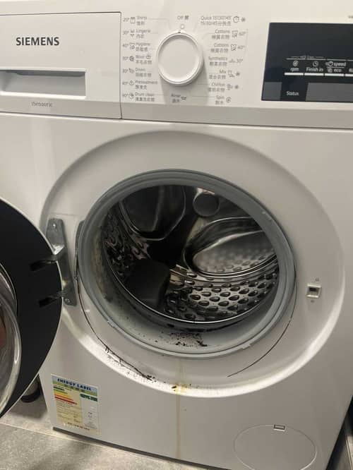 日積月累水痕🧐竟讓這部西門子WS系列洗衣機鋼圈生鏽斷裂？