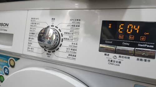深夜驚覺洗衣機自動進水？這部Thomson洗衣機E04背後竟是入水掣故障 🔍