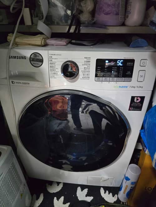 滂沱大雨中的天台維修挑戰！這部三星WD系列洗衣機5C故障碼如何在惡劣天氣下完美解決 🌧️