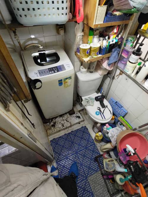 這部日立NW系列洗衣機排水緩慢燈號閃爍？狹窄浴室空間下的精準檢修過程 💧