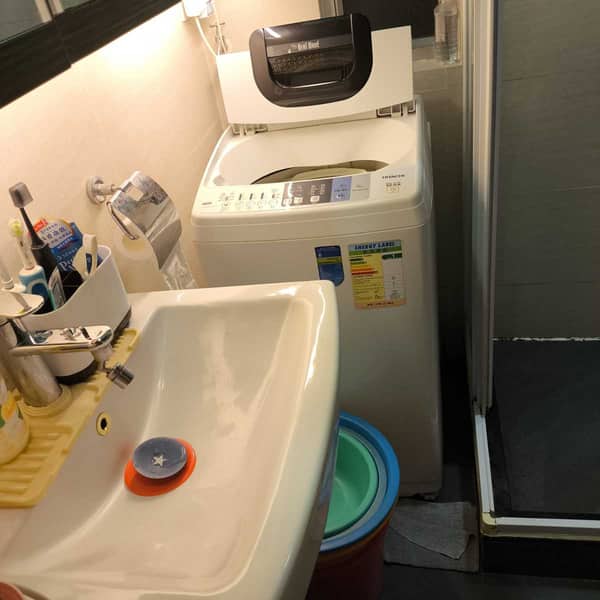 節前急救！拆除洗手盆🛁解鎖這部Hitachi NW系列洗衣機NW60CSP底部滲水困局