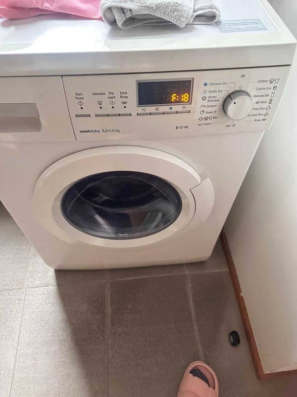 這部西門子WD系列洗衣機F18故障碼：硬幣卡住排水泵的意外發現 🪙