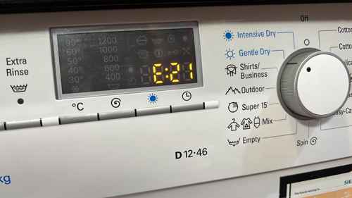 出現故障碼E21，另外防水膠圈破裂🔧Siemens西門子二合一洗衣乾衣機 WD12D460HK/07
