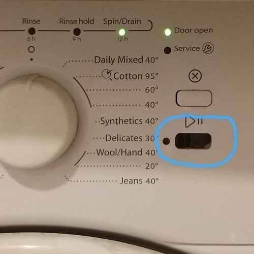 開始按鈕凹陷👊Whirlpool惠而浦前置式洗衣機 AWC6090S