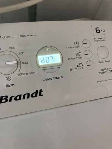 出現故障碼D07🚧Brandt白朗牌上置式洗衣機 WTC96100