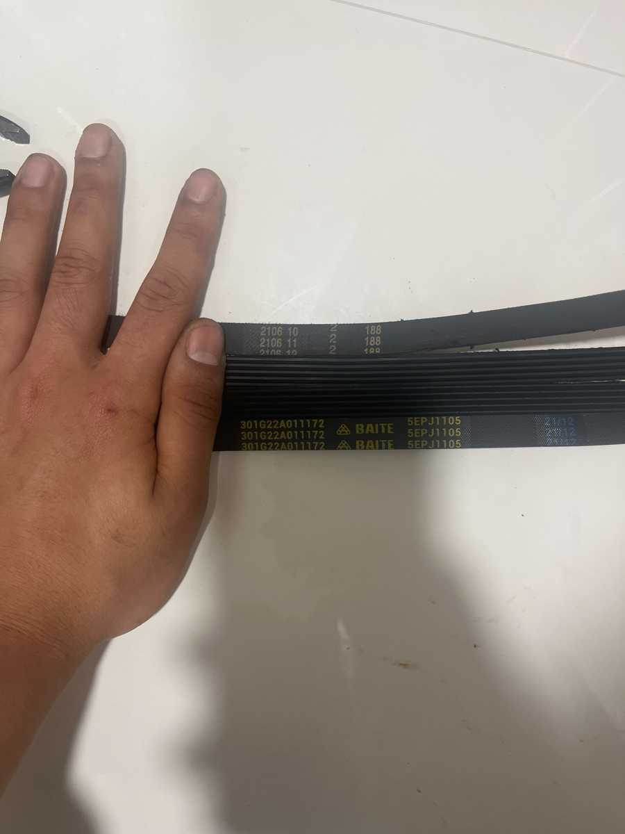現場更換斷裂皮帶後⭐這部Whirlpool FRAL系列前置式洗衣機恢復順暢轉動