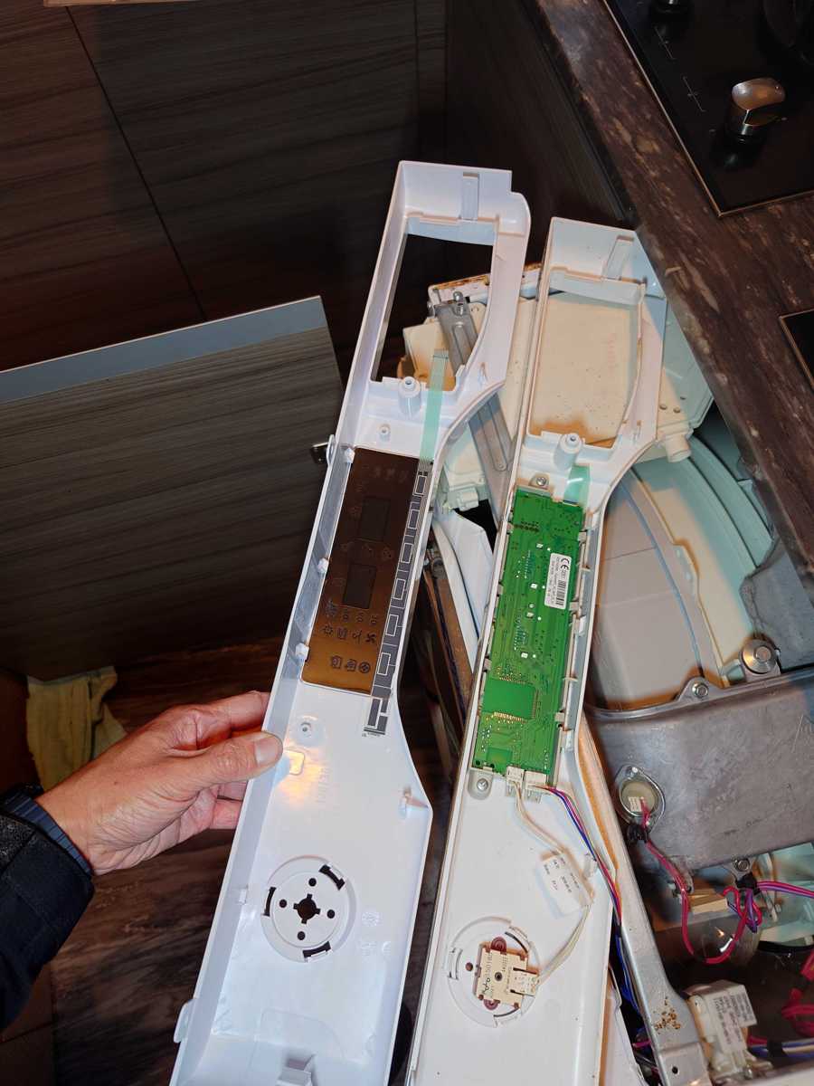 這部Rosieres RILS系列洗衣機按鈕失靈，竟因小蟑螂破壞電路🪳