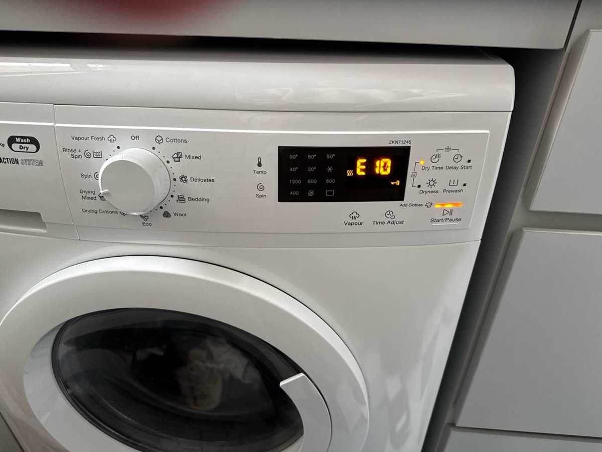 洗好衣服卻無法烘乾？這部Zanussi ZKN系列洗衣機E10故障碼背後原因 😓