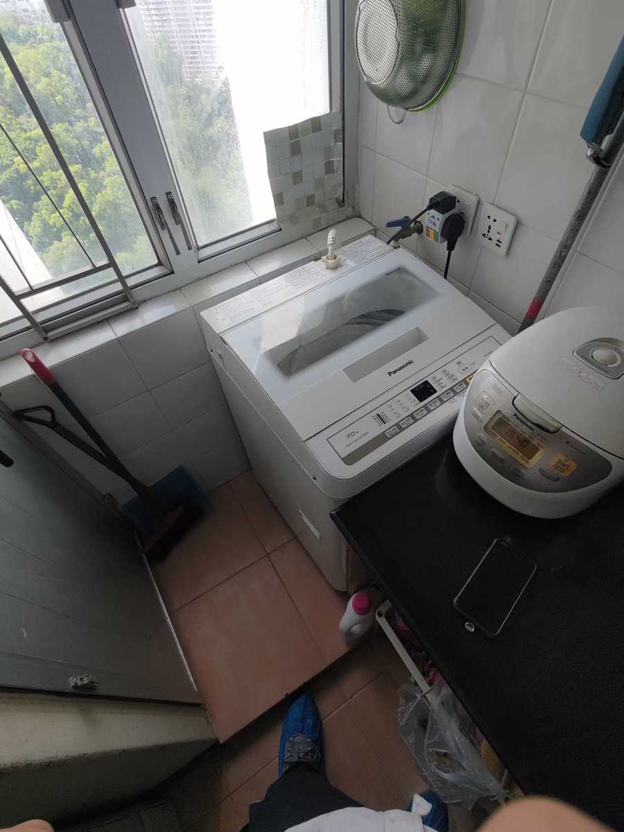 廚房狹小空間現場救援：這部Panasonic NAF系列洗衣機U12故障修復✨