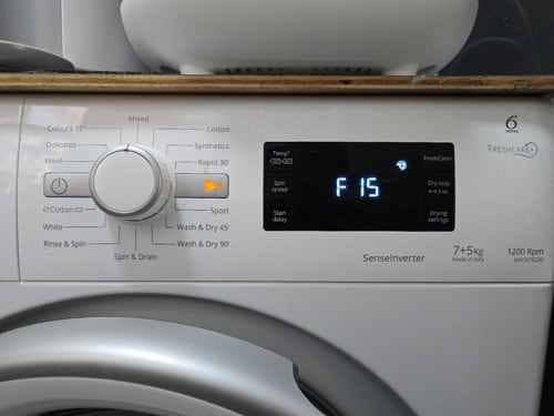 惠而浦WFCR系列洗衣機F15故障碼背後：焗缸發熱線漏電的完整更換實錄 🔧