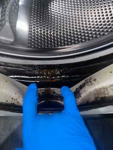 媽媽一開門就問:「你係咪幫我處理個門膠邊?」🦠 這部Brandt前置式洗衣機的霉菌困擾