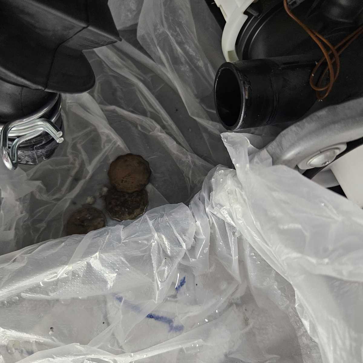 這部Bosch WAW系列洗衣機E18故障碼揭秘:師傅從缸底喉撈出一堆硬幣 🪙