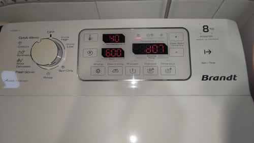 在修理與換新之間抉擇：這部Brandt WTD系列洗衣機D07故障碼如何靠更換碳刷續命 ♻️